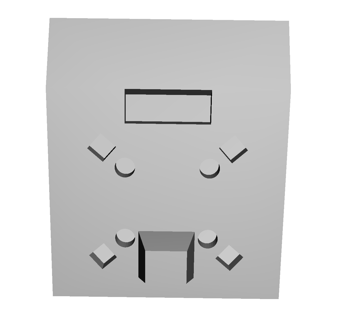 Control panel face 3D model