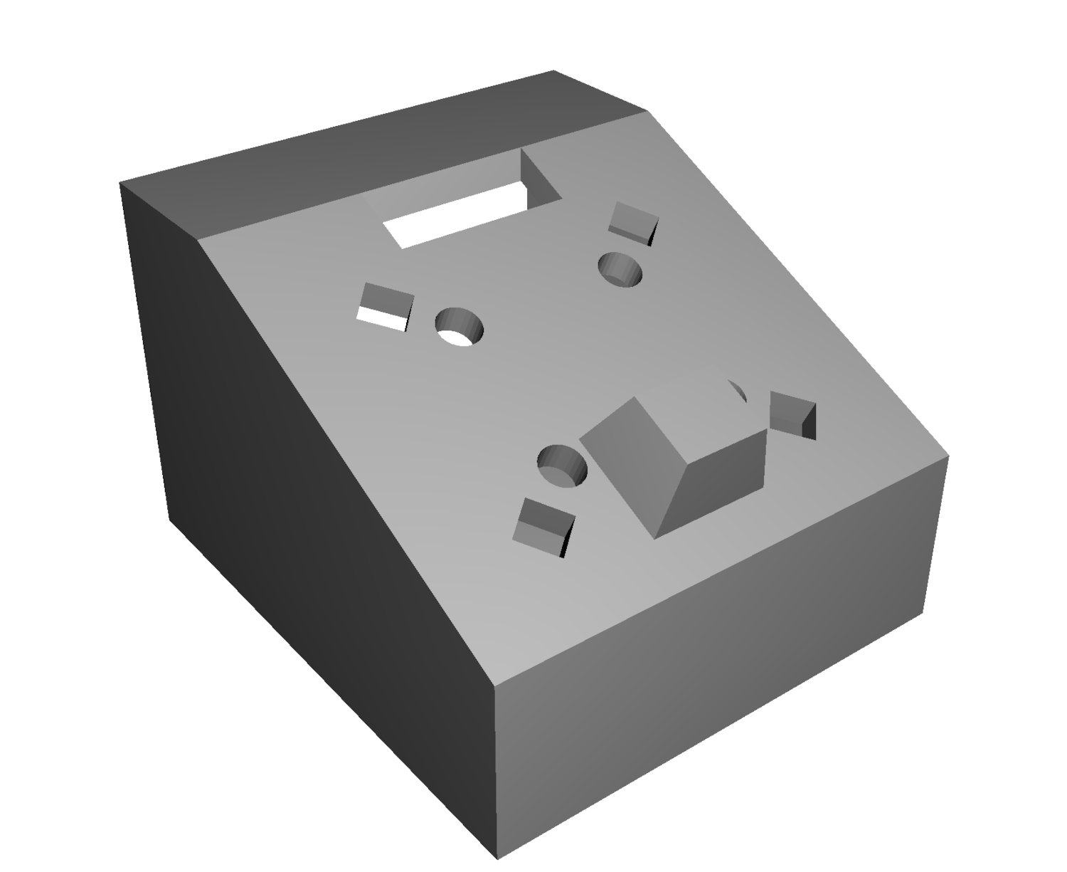 Angled enclosure 3D model