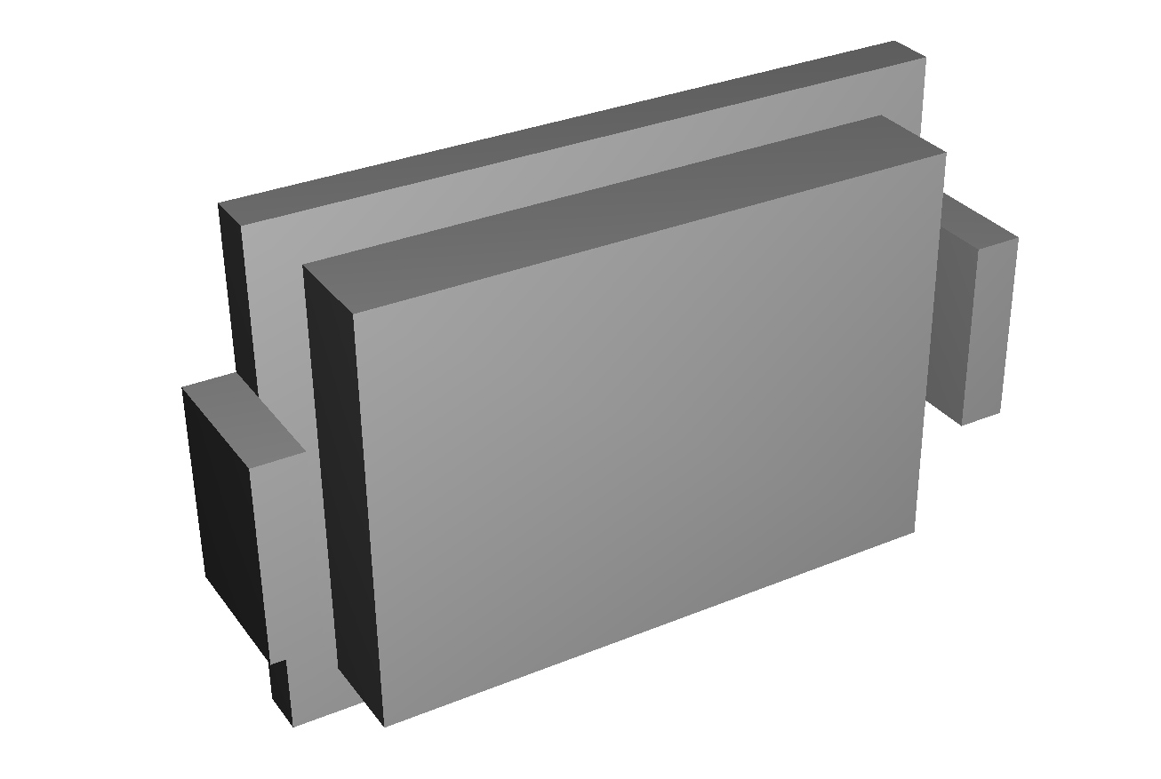 Rectangular housing 3D model
