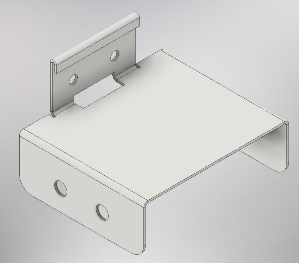 Sheet metal bracket 3D model