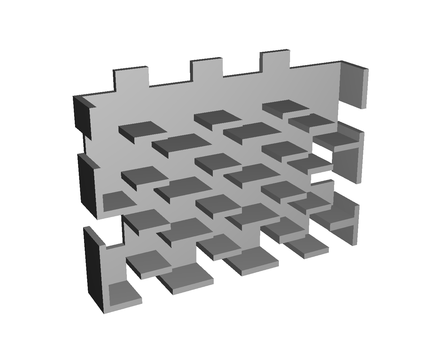 Modular storage rack 3D model