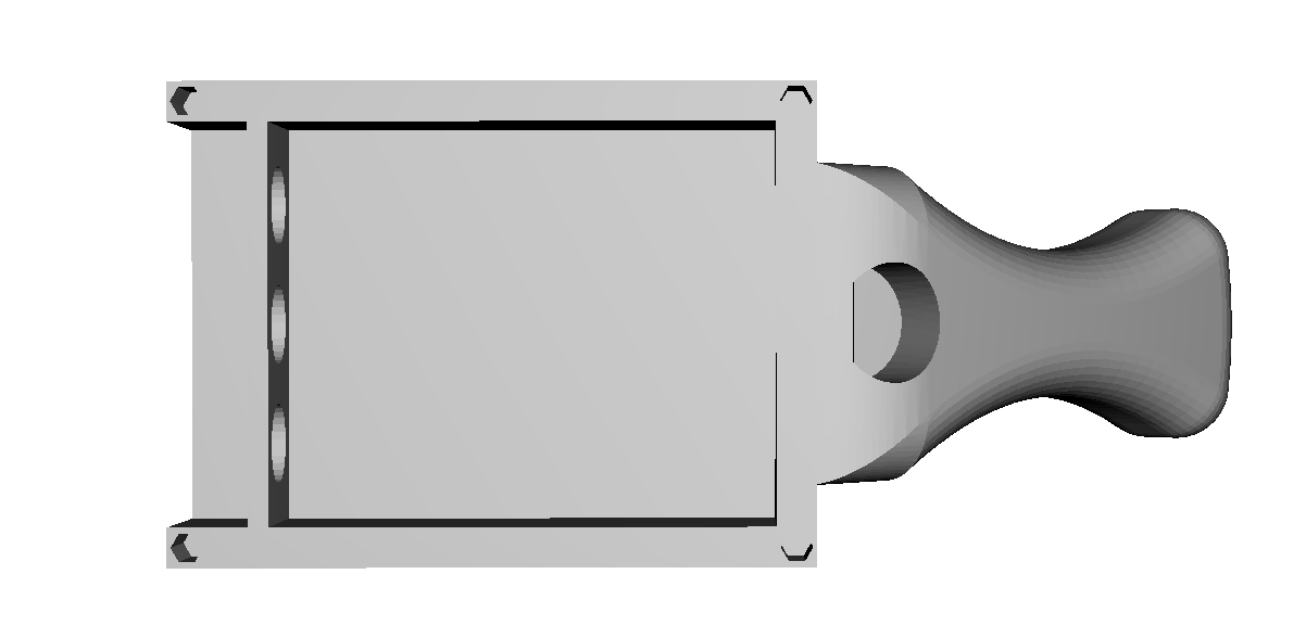 Tool attachment top view 3D model